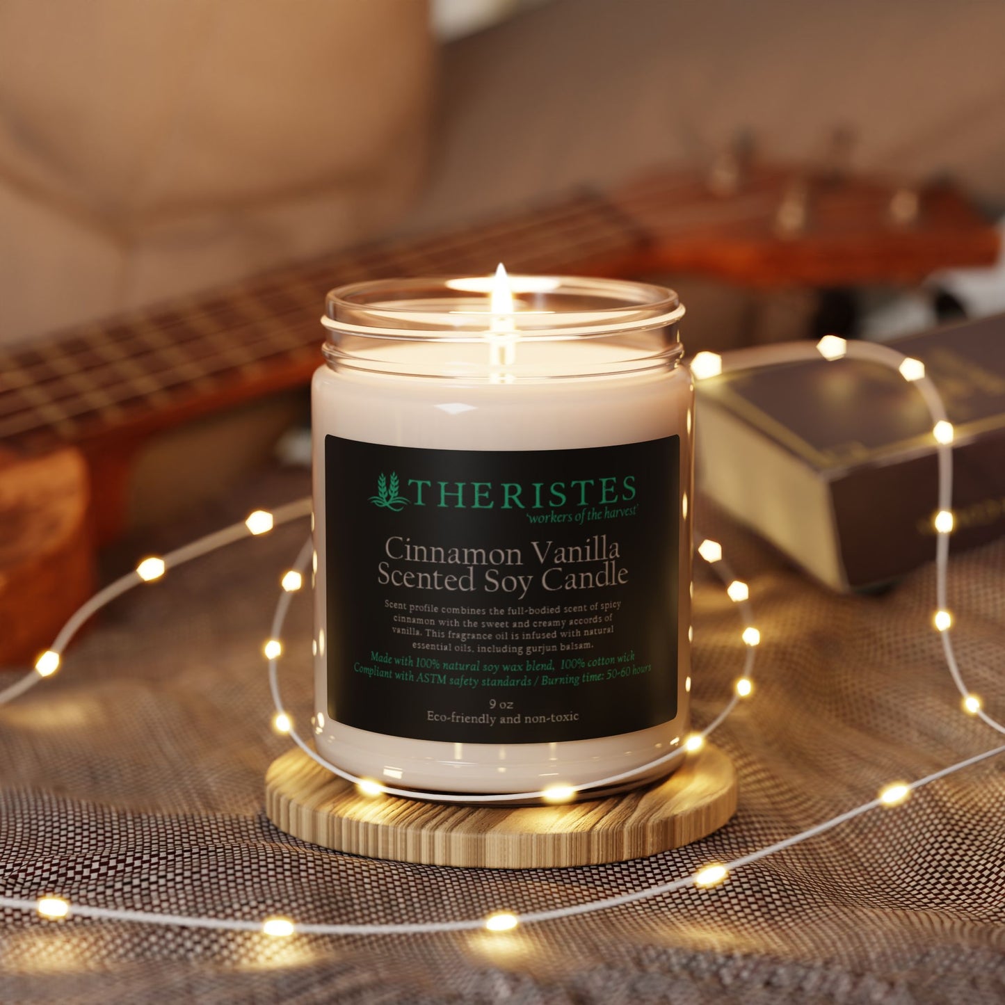 Scented Soy Candle, Cozy Home Decor, Relaxation Gift, Eco-Friendly Scented Candle, Wellness Gift Idea, Aromatherapy