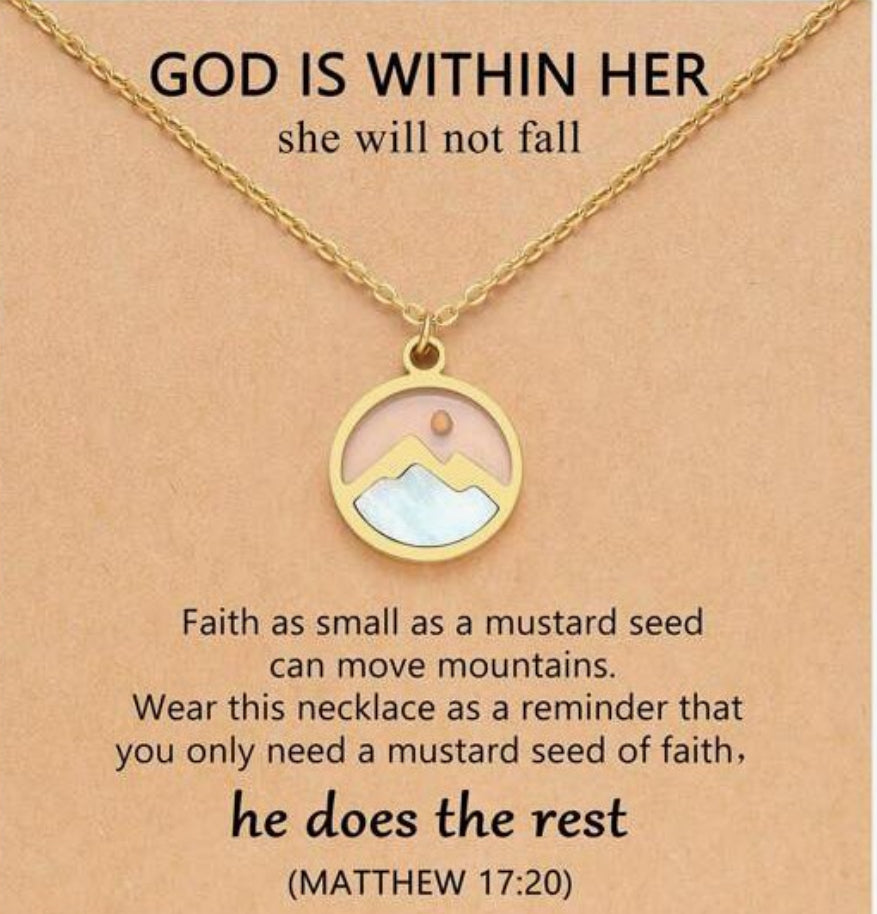 “Move Mountains” Mustard Seed Necklace