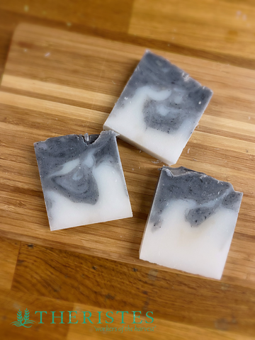 100% Pure Coconut Oil and Bamboo Charcoal Exfoliating Scrub Bar