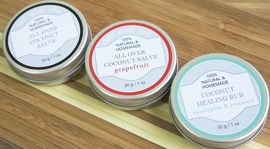 Natural Coconut Oil Salves
